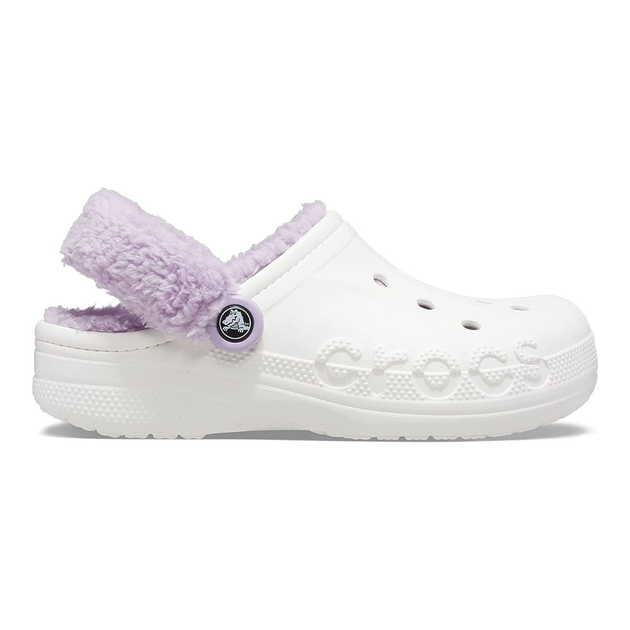 Зимові утеплені крокси Crocs Baya Lined Fuzz-Strap Clogs 40-41 р 25.8-26.7 см Білі 206633 M8/W10 White - зображення 2
