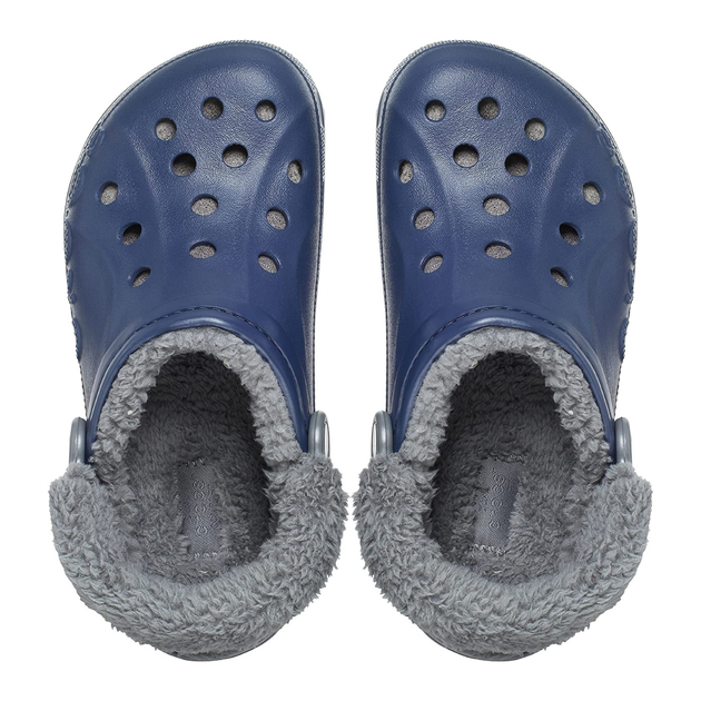 Зимові утеплені крокси Crocs Baya Lined Fuzz-Strap Clogs 44 р 28.4-29 см Темно-сині 206633-4HE M11/W13 Navy/Bright grey - Фото 4 Зимові утеплені крокси Crocs Baya Lined Fuzz-Strap Clogs 44 р 28.4-29 см Темно-сині 206633-4HE M11/W13 Navy/Bright grey - зображення 4