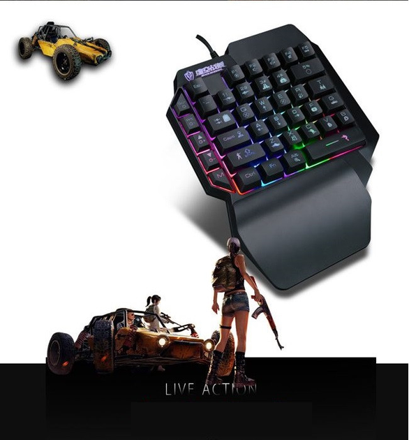 Игровая проводная клавиатура с подсветкой Sundy PUBG Mobile Keyboard ...