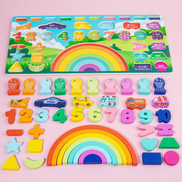 Деревянная игрушка Tree Toys развивающий центр магнитная рыбалка цифры рыбки (MD 1647) - изображение 4