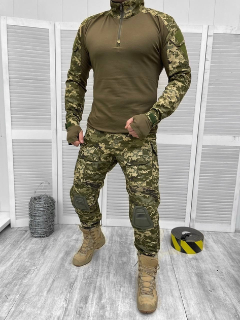 Тактическая военная форма комплект M16 ( Убакс + Штаны ), Камуфляж: Пиксель ВСУ, Размер: M - изображение 1