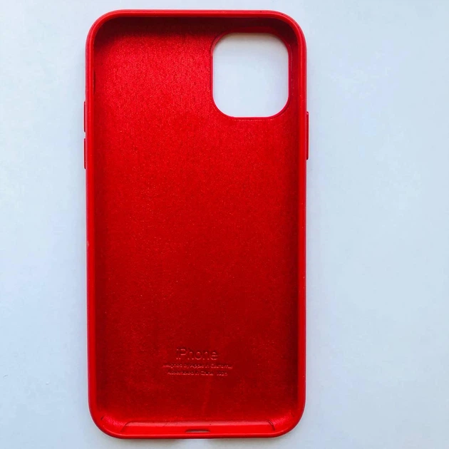 Чехолнакладка Silicone Case для Apple iPhone 11 Red фото, отзывы, характеристики в интернет