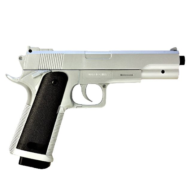 Страйкбольный пистолет COLT25 Стальной цвет на пульках - изображение 1