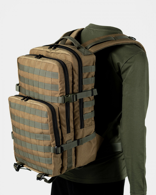 Рюкзак тактичний 40L 50*30 cm Cordura Brown - изображение 2