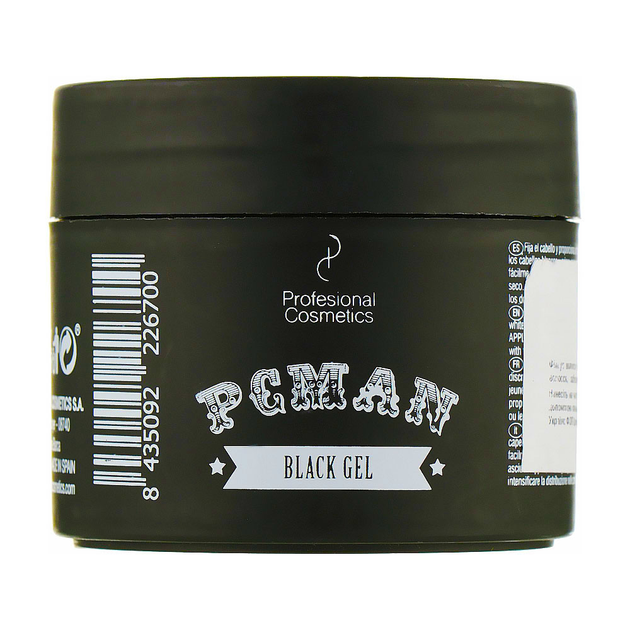 Черный гель для укладки волос и бороды Profesional Cosmetics 100 мл ...