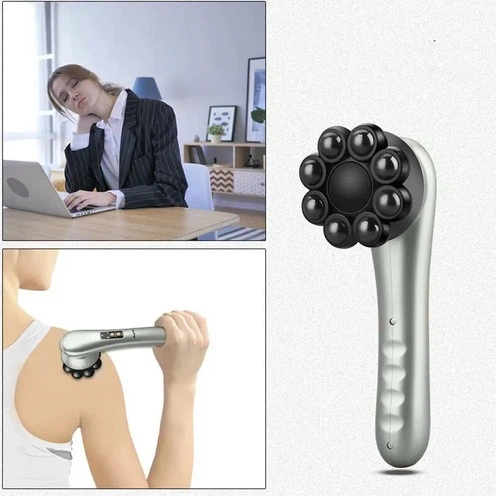 Вибромассажер инфракрасный магнитный Антицеллюлитный с подогревом Magnetic Heat Massager Серый - изображение 2