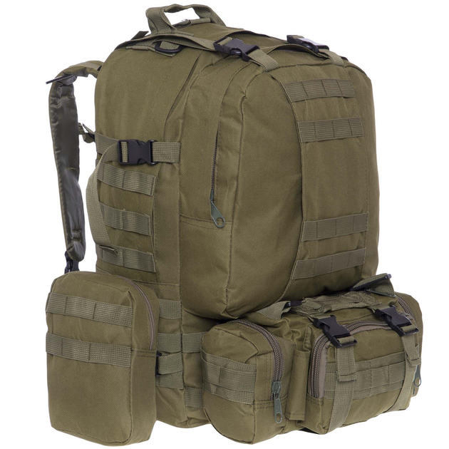 Рюкзак з підсумками Ironbull A1 50 л Olive (U35001) - зображення 1