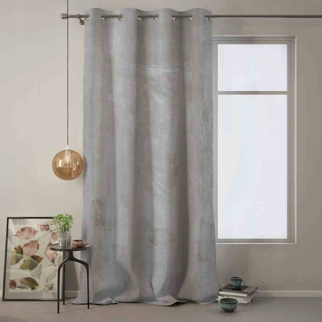 Штора блек-аут на люверсах AmeliaHome Velvet 140 х 270 см (13050716935) срібло - зображення 2