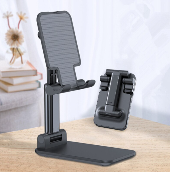 Універсальна підставка тримач для смартфонів Folding Desktop Phone Stand Black - Фото 1 Універсальна підставка тримач для смартфонів Folding Desktop Phone Stand Black - изображение 1