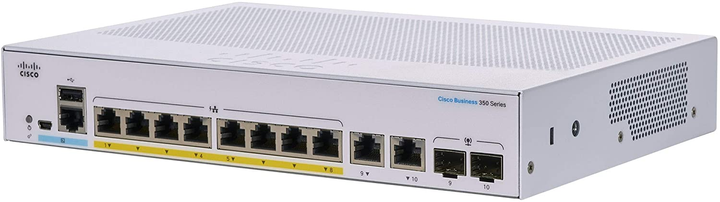 Комутатор Cisco CBS350-8P-E-2G-EU - зображення 2