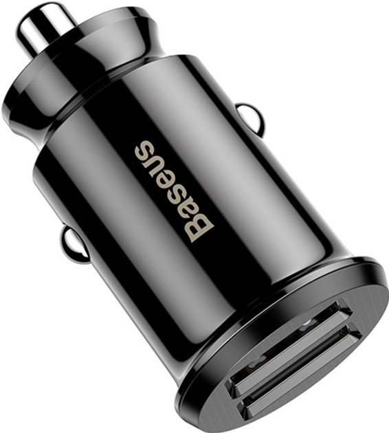 Автомобільний зарядний пристрій Baseus Small Rice Grain 3.1А Black (CCALL-ML01) - зображення 4