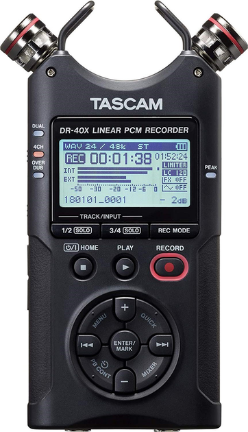 Цифровий рекордер Tascam DR-40X - зображення 2