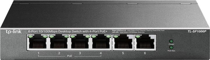 Przełącznik PoE TP-LINK TL-SF1006P - obraz 1