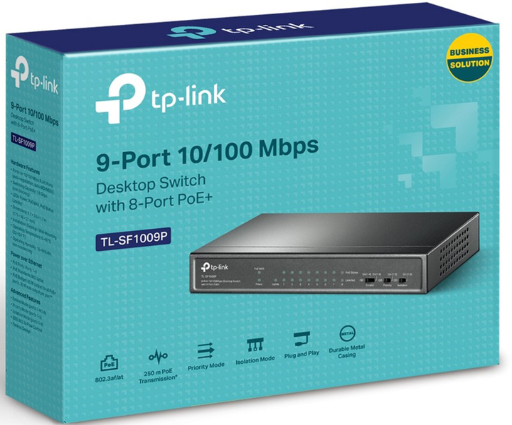 PoE-комутатор TP-LINK TL-SF1009P - зображення 8