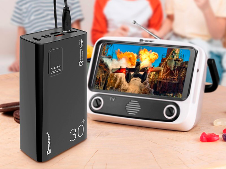 УМБ Tracer Modi 30000 mAh Black (TRABAT47062) - зображення 3