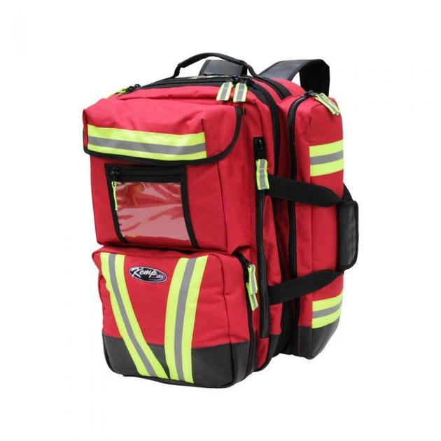 Рюкзак парамедика профессиональный KEMP Red Ultimate Tarpaulin EMS Backpack - изображение 1