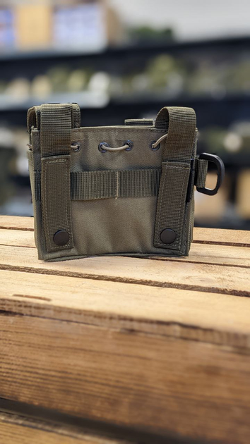 Підсумок для магазинів подвійний Олива Mil-Tec MOLLE ADMIN POUCH OLIV (13486001) - Фото 2 Підсумок для магазинів подвійний Олива Mil-Tec MOLLE ADMIN POUCH OLIV (13486001) - зображення 2