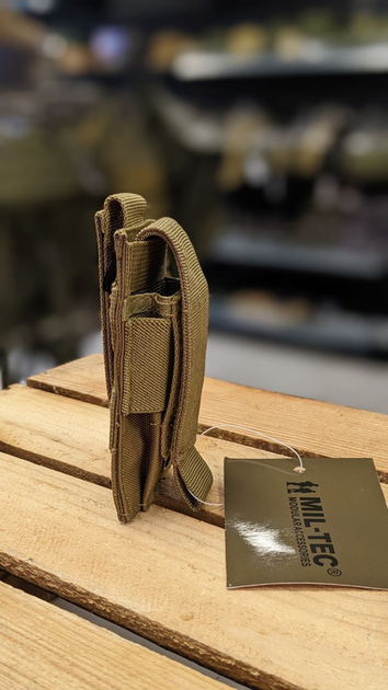 Підсумок для магазинів пістолета Койот Mil-Tec MAG.TASCHE F.PISTOLE SINGLE COYOTE (13495405) - изображение 2