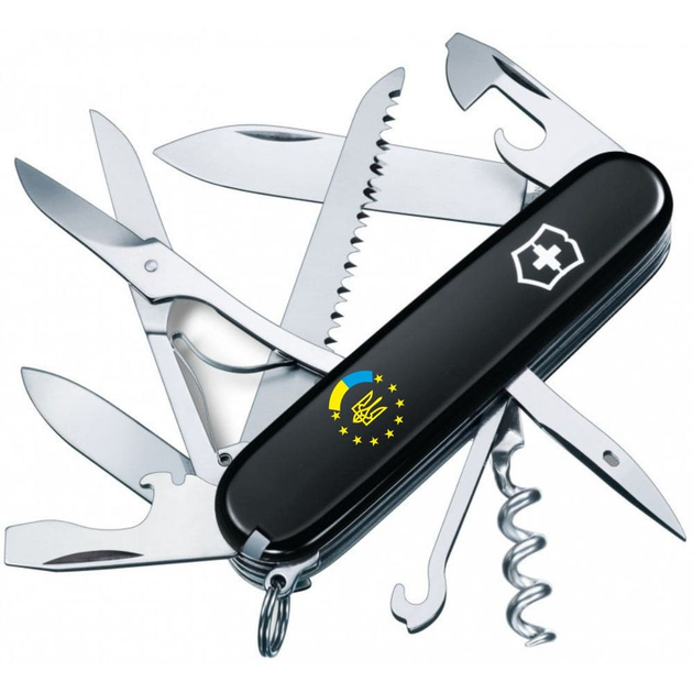 Складной нож Victorinox HUNTSMAN UKRAINE Украина ЕС 1.3713.3_T1130u - изображение 1