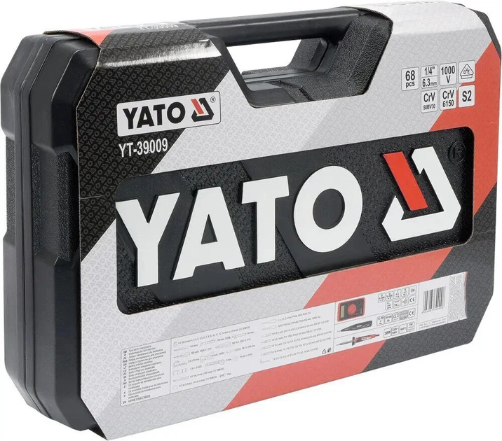 Набір інструментів для електрика YATO 68 предметів (YT-39009) - зображення 4
