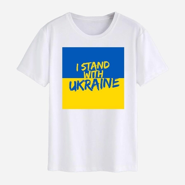 Акція на Футболка Love&Live I stand with Ukraine-2 LLP01509 XXL Біла від Rozetka