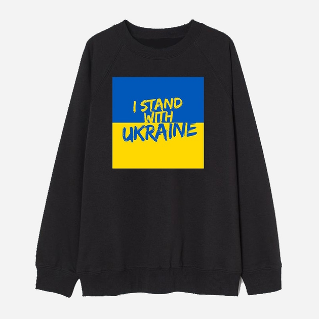 Акція на Світшот Love&Live I stand with Ukraine-2 LLP01563 L Чорний від Rozetka