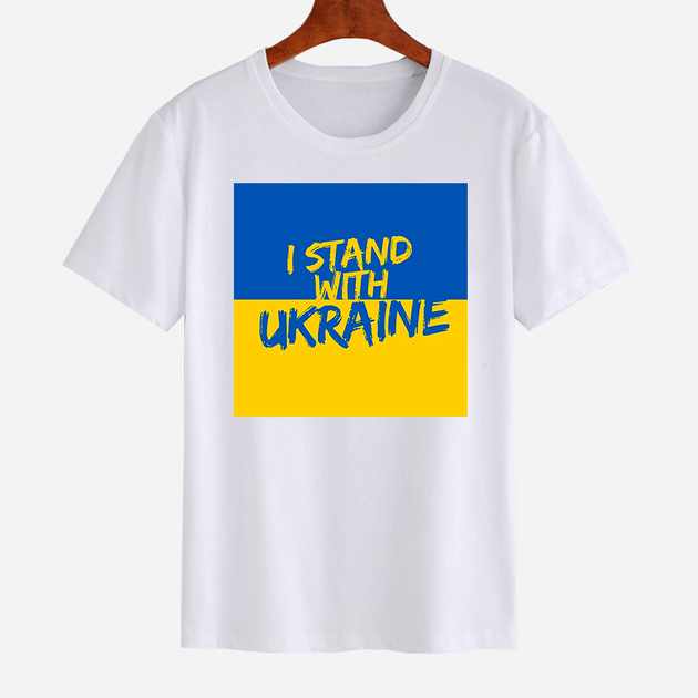 Акція на Футболка жіноча Love&Live I stand with Ukraine-2 LLP01488 M Бiла від Rozetka
