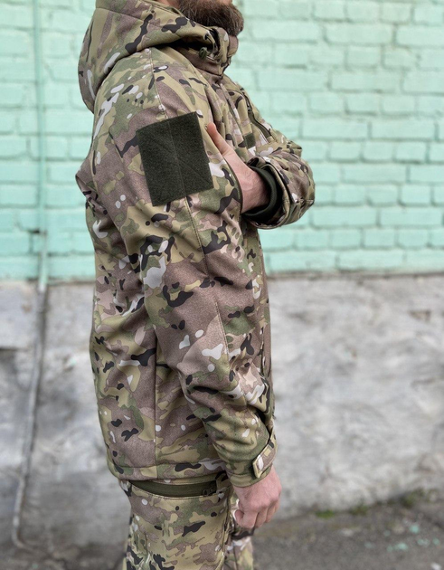 Куртка військова тактична демісезонна Софт Шелл Мультикам 52-54 - зображення 2