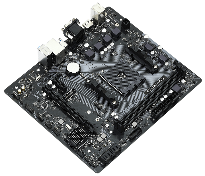 Płyta główna ASRock A520M-HVS (sAM4, AMD A520, PCI-Ex16) - obraz 2