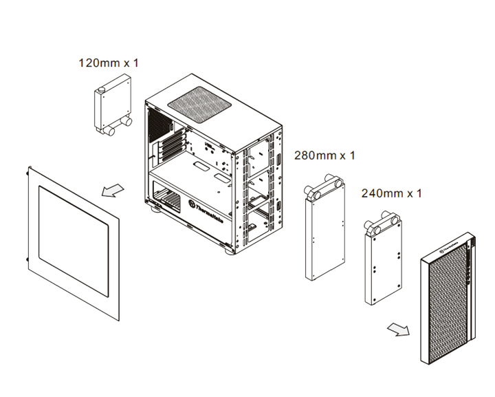 Obudowa Thermaltake Versa H18 Czarna (CA-1J4-00S1WN-00) - obraz 7
