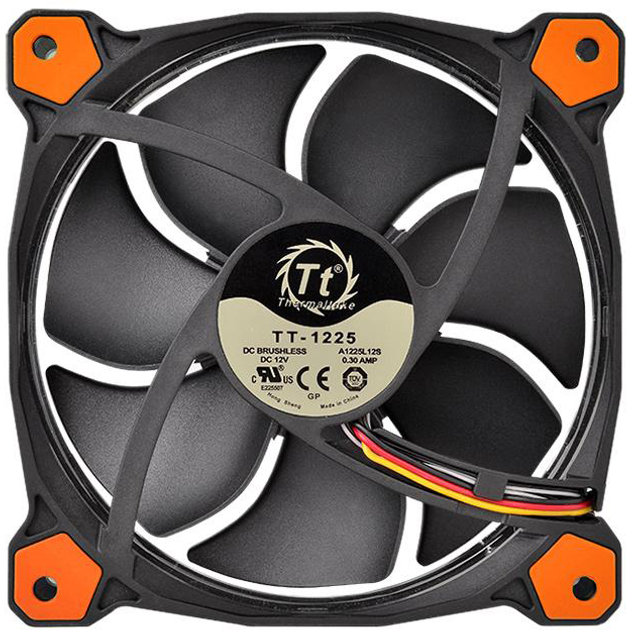 Chłodzenie Thermaltake Riing 12 Pomarańczowy LED (CL-F038-PL12OR-A) - obraz 3