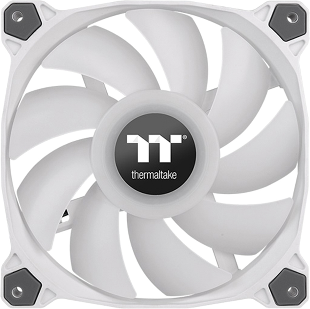 Набір вентиляторів Thermaltake Pure Duo 12 ARGB Sync Radiator Fan (2-Fan Pack) White (CL-F097-PL12SW-A) - зображення 3