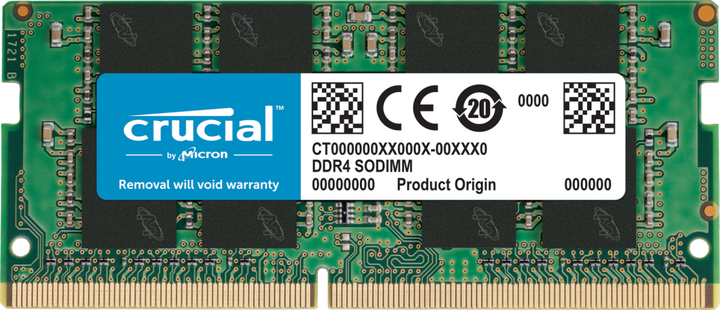 Оперативна пам'ять Crucial SODIMM DDR4-3200 16384 MB PC4-25600 (CT16G4SFRA32A) - зображення 1