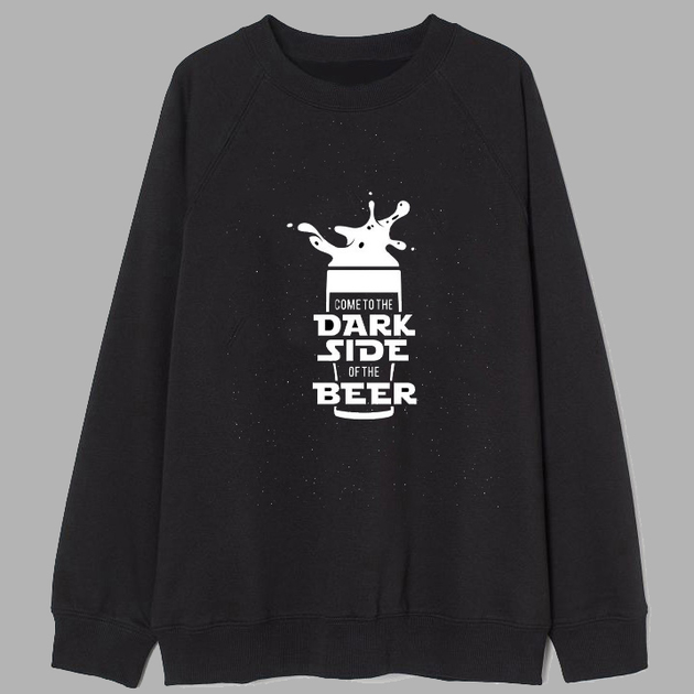 Акція на Світшот Love&Live The dark side of beer LLP02354 XL Чорний від Rozetka