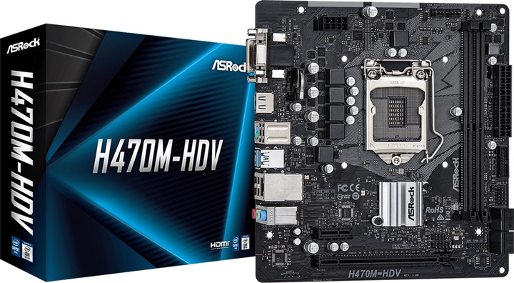 Материнська плата ASRock H470M-HDV (s1200, Intel H470, PCI-Ex16) - зображення 5