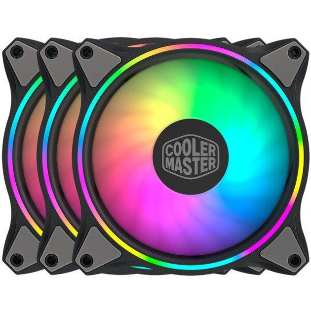 Chłodzenie CPU Master MasterFan MF120 HALO RGB 3 szt (MFL-B2DN-183PA-R1) - obraz 4