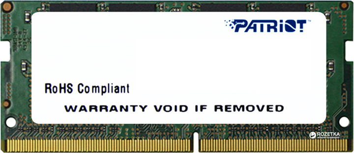 RAM Patriot SODIMM DDR4-2133 8192MB PC4-17000 (PSD48G213381S) - obraz 1