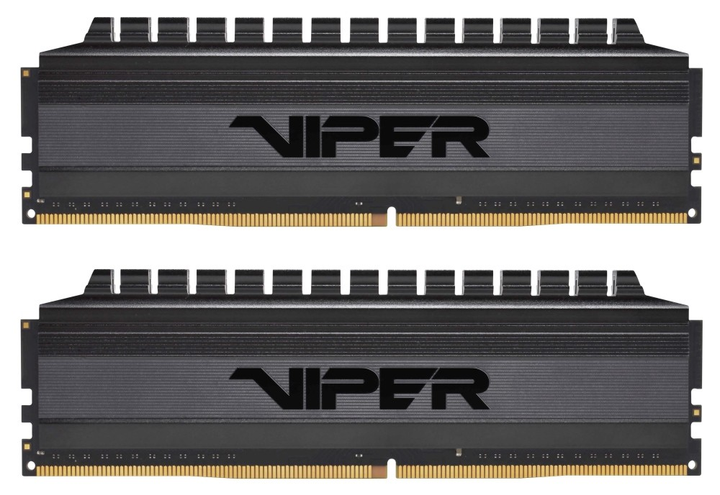 Оперативна пам'ять Patriot DDR4-4400 16384 MB PC4-35200 (Kit of 2x8192) Viper 4 Blackout Series (PVB416G440C8K) - зображення 1