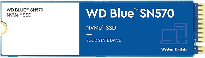 Western Digital Blue SN570 NVMe SSD 1TB M.2 2280 PCIe 3.0 x4 3D NAND (TLC) (WDS100T3B0C) - зображення 1