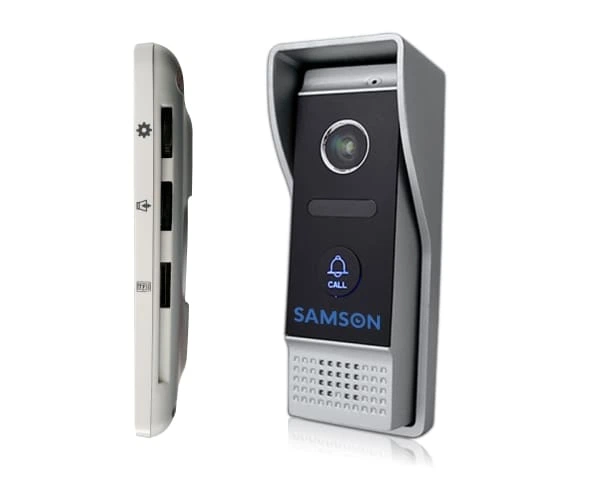 Комплект видеодомофона Samson SW-315 AHD white и SW-303 AHD silver высокого разрешения - Фото 3 Комплект видеодомофона Samson SW-315 AHD white и SW-303 AHD silver высокого разрешения - изображение 3