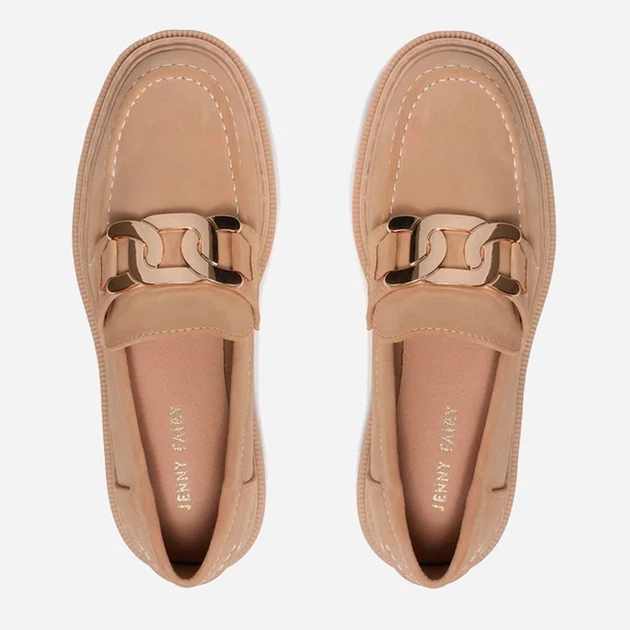 Loafersy Damskie Jenny Fairy WS5618-11 39 25,3 cm Beżowe (5904862468976) - obraz 5