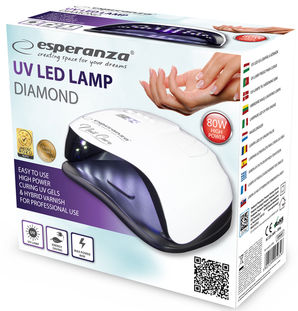 Лампа ESPERANZA UV LED Lamp EBN007 для полімеризації - зображення 4