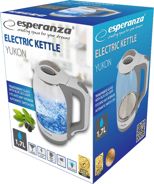 Czajnik elektryczny ESPERANZA EKK025W - obraz 3