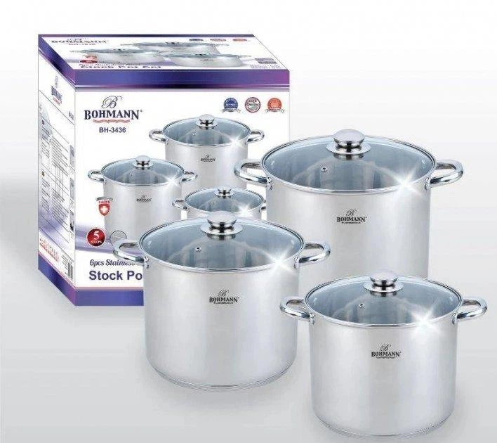 Набор кухонной посуды Bohmann BH-3436 (6 предметов) – фото, отзывы ...