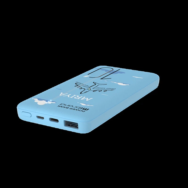 Универсальная мобильная батарея (повербанк) Mibrand Mriya 10000mAh 20W Blue - изображение 4