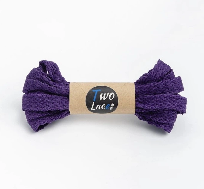 Шнурки для взуття Two Laces "Zigzag" плоскі, ширина 9 мм, довжина 100 см, темно-фіолетові (58744816) - Фото 1 Шнурки для взуття Two Laces "Zigzag" плоскі, ширина 9 мм, довжина 100 см, темно-фіолетові (58744816) - зображення 1