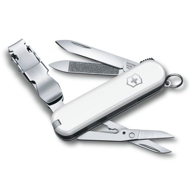 Нож складной швейцарский 65 мм/8 функций Victorinox NAILCLIP 580 Белый - изображение 1