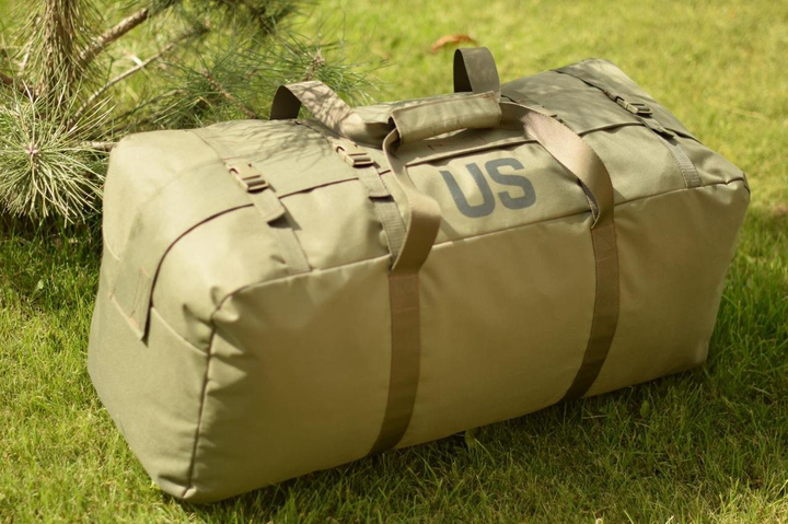 Великий військовий тактичний баул сумка тактична US 130 літрів колір олива для передислокації ЗСУ - зображення 2