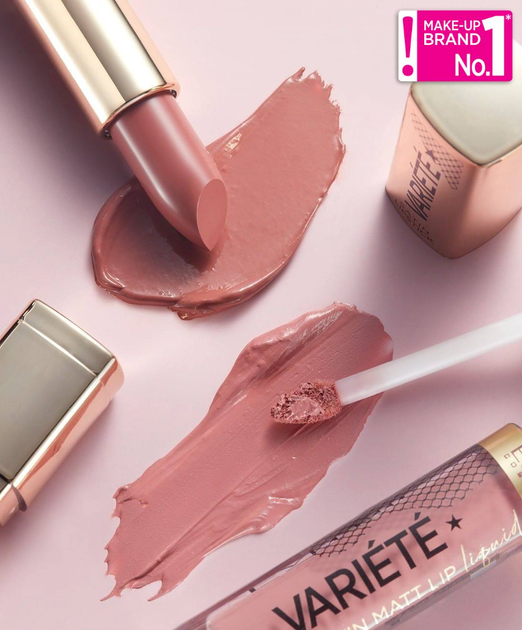 Сатиновая помада для губ Eveline Cosmetics Variete Satin Lipstick № 10 Honey Moon, 4.5 мл - изображение 5