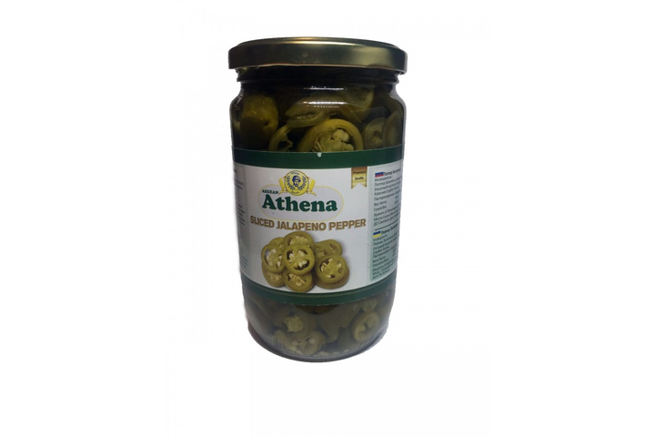 Перец "Халапеньо" Athena резаный зеленый острый стекло 720/360 гр ...